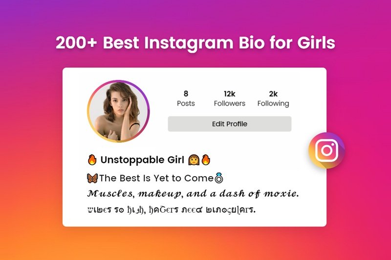 bio for instagram for girl